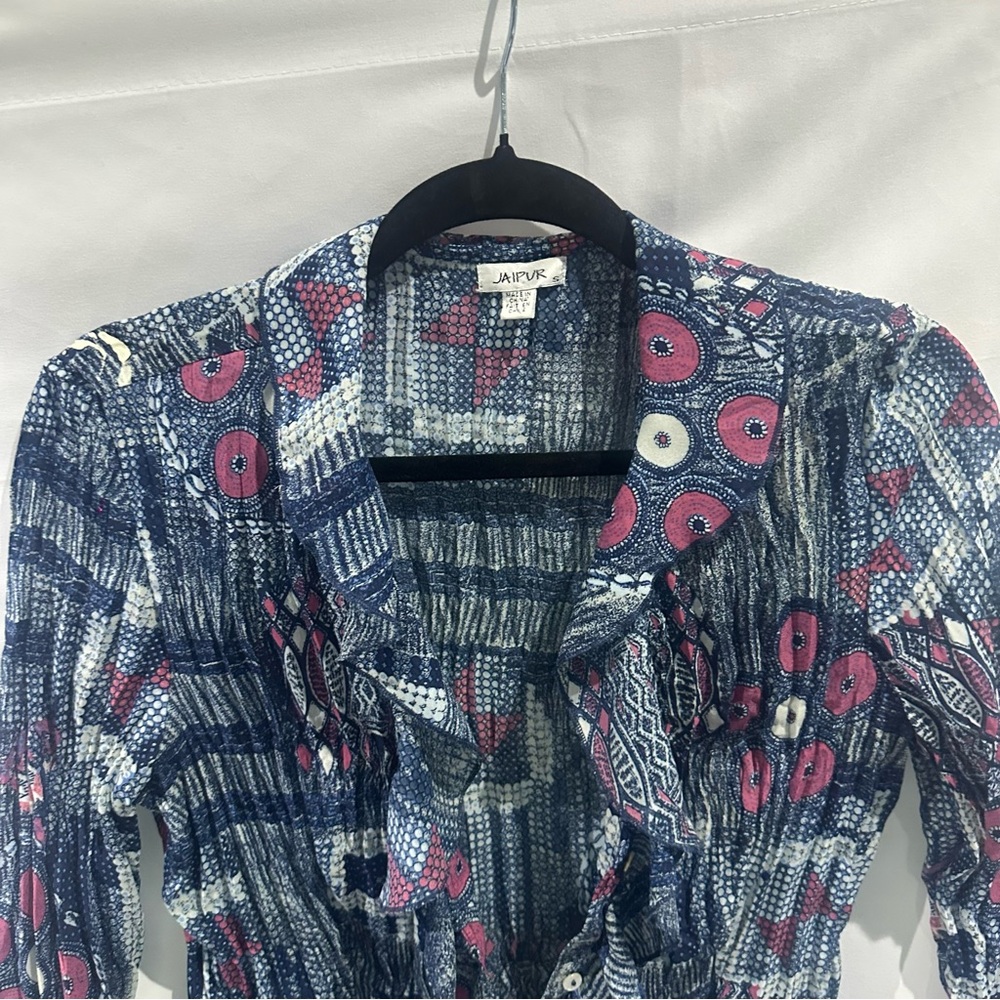 Jaipur Boho Ruffle Blouse - Picture 3 of 11